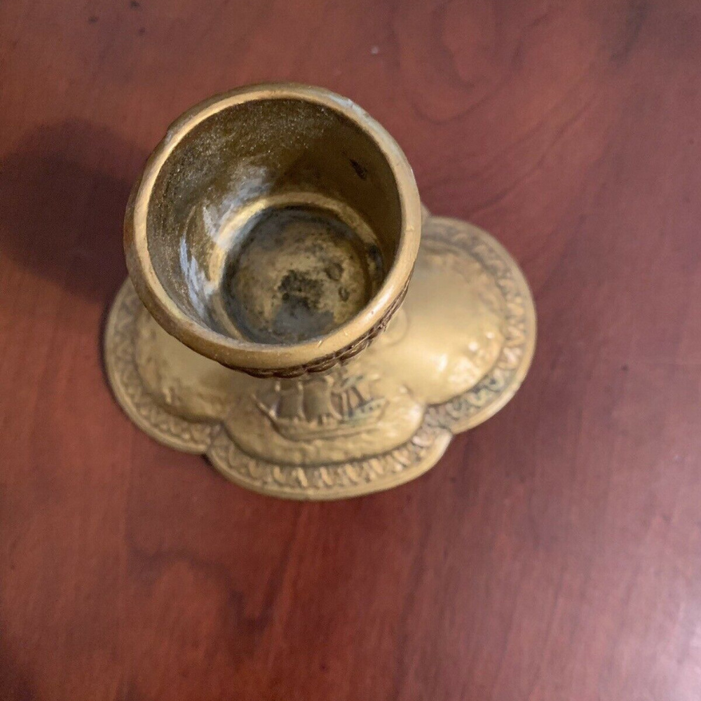 Vintage Clipper Ship Candlestick Holder - Picture 3 of 4